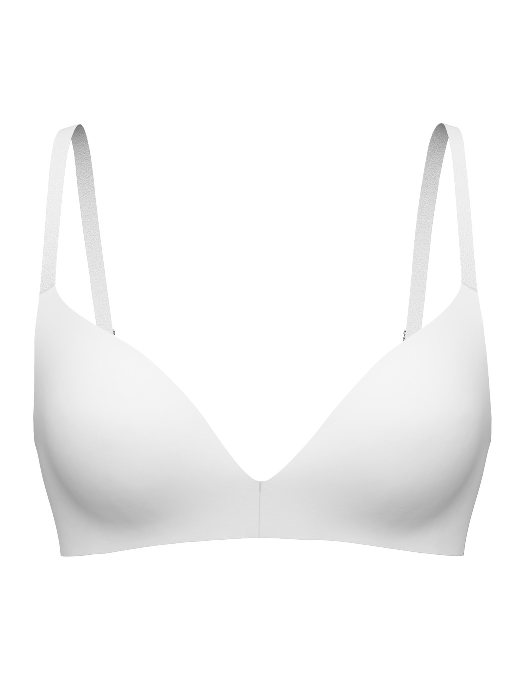 Femme - Soutien-gorge à coques sans armatures en Polyamide de couleur Blanc, Unicolore, de la série Sleek Skin de CALIDA