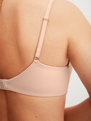 Women model is wearing Padded bra without underwire made of Polyamide in Beige, Unicoloured from the Sleek Skin series by CALIDA, Detail