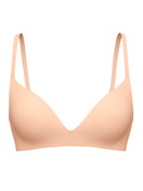 Femme - Soutien-gorge à coques sans armatures en Polyamide de couleur Beige, Unicolore, de la série Sleek Skin de CALIDA