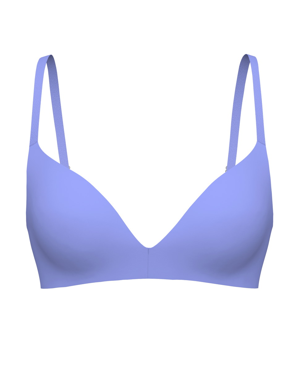 Damen - Schalen-BH ohne Bügel aus Polyamid in Blau, Einfarbig aus Serie Sleek Skin von CALIDA