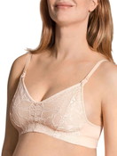 Femme - Soutien-gorge d'allaitement sans armatures en Lyocell de couleur Rose, Unicolore, de la série 100% Nature Mum de CALIDA