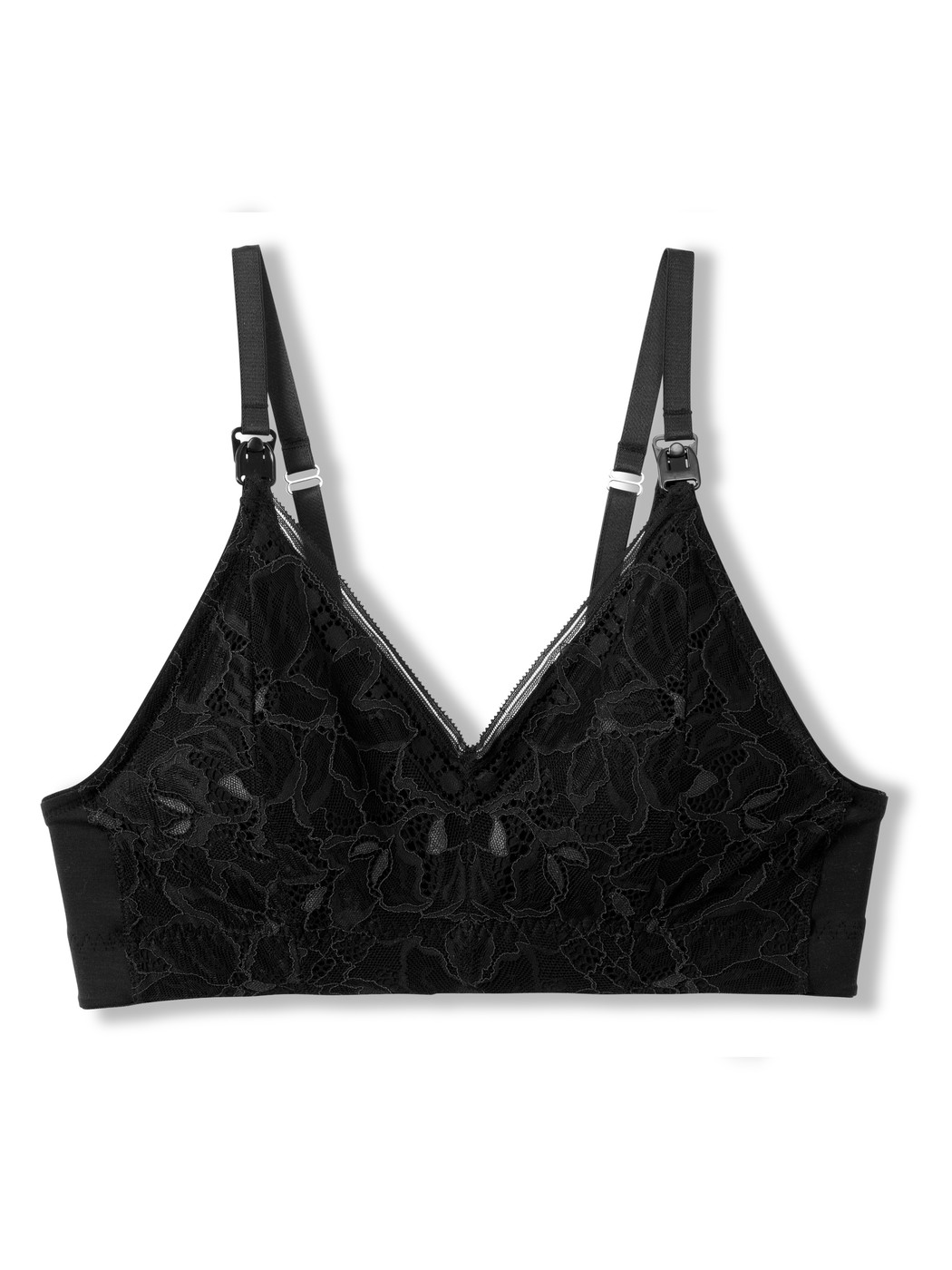 Women - Nursing bra without underwire made of Lyocell in Black, Unicoloured, from the 100% Nature Mum series by CALIDA