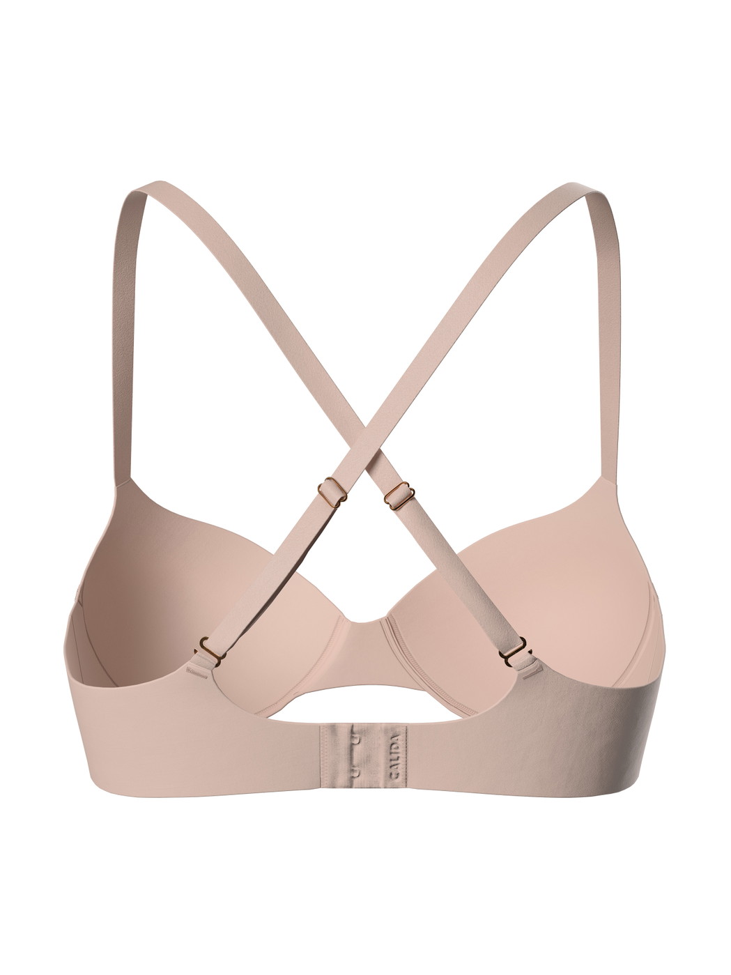 Women - Moulded Bra with Multiway Straps made of Polyamide in Beige, Unicoloured, from the Sleek Skin series by CALIDA