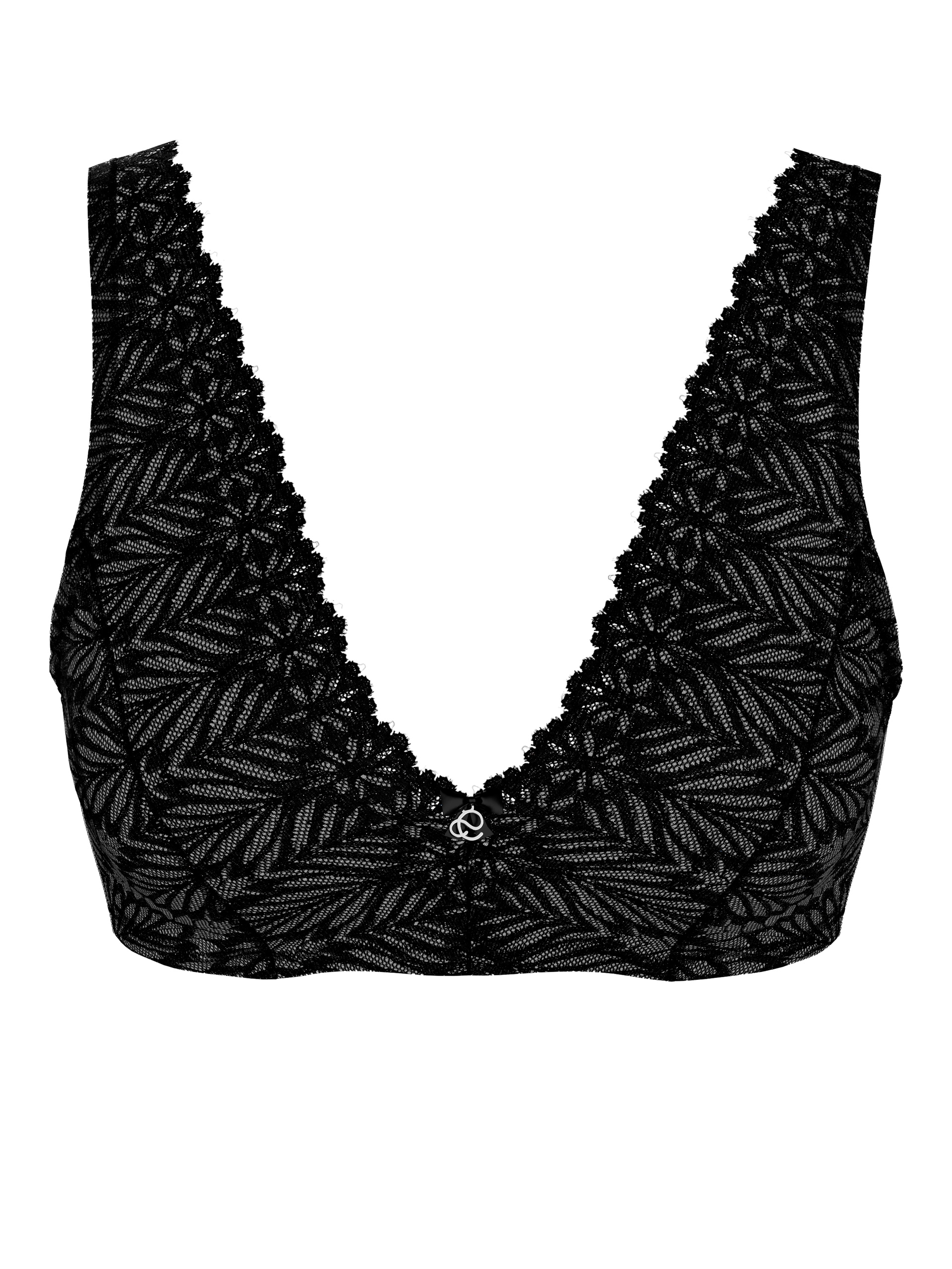 Donna - Reggiseno soft senza ferretti in Viscosa di colore Nero, Pizzo, della serie Seduction Lace di CALIDA