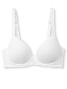 Women - Spacer bra made of Polyamide in White, Lace, from the Natural Comfort Lace series by CALIDA