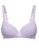 Women - Spacer bra made of Polyamide in Purple, Lace, from the Natural Comfort Lace series by CALIDA