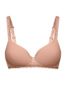 Women - Spacer bra made of Polyamide in Brown, Lace, from the Natural Comfort Lace series by CALIDA