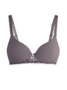 Women - Spacer bra made of Polyamide in Brown, Lace, from the Natural Comfort Lace series by CALIDA
