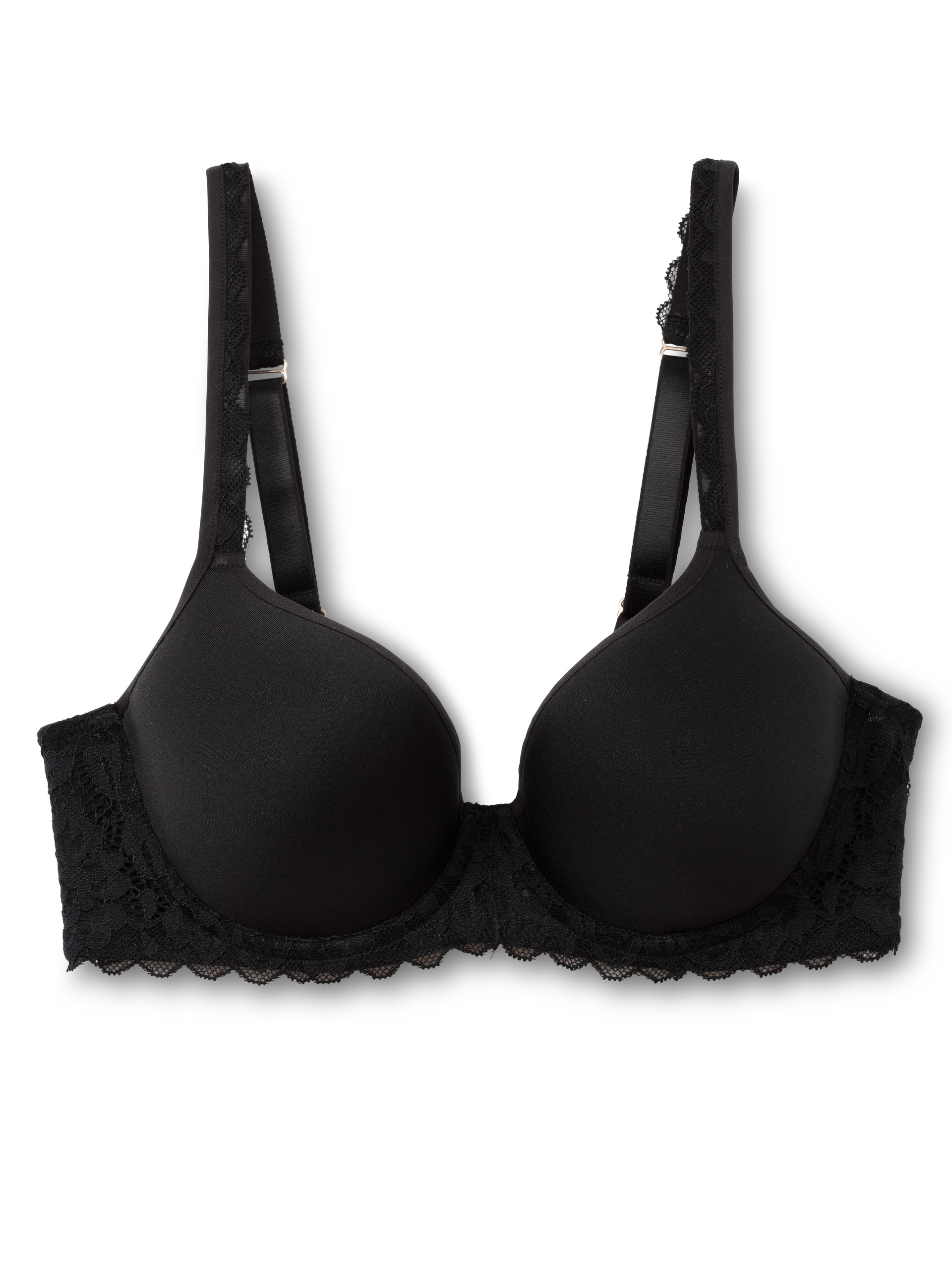 Women - Spacer bra made of Polyamide in Black, Lace, from the Natural Comfort Lace series by CALIDA