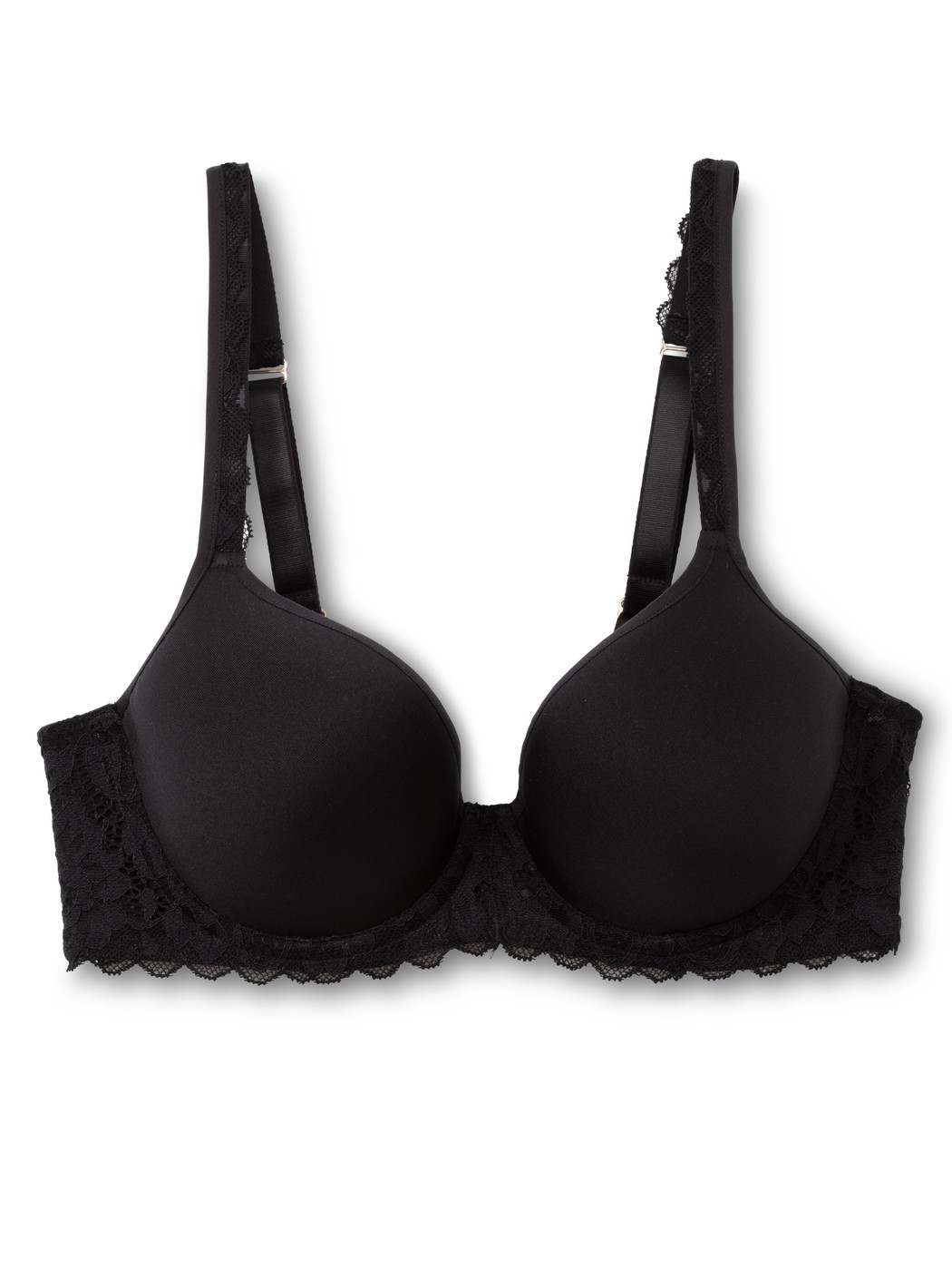 Women - Spacer bra made of Polyamide in Black, Lace, from the Natural Comfort Lace series by CALIDA