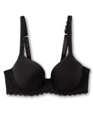 Women - Spacer bra made of Polyamide in Black, Lace, from the Natural Comfort Lace series by CALIDA