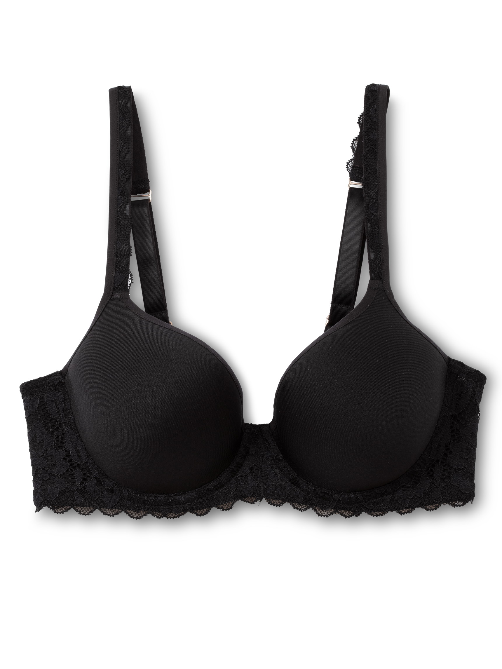 Women - Spacer bra made of Polyamide in Black, Lace, from the Natural Comfort Lace series by CALIDA