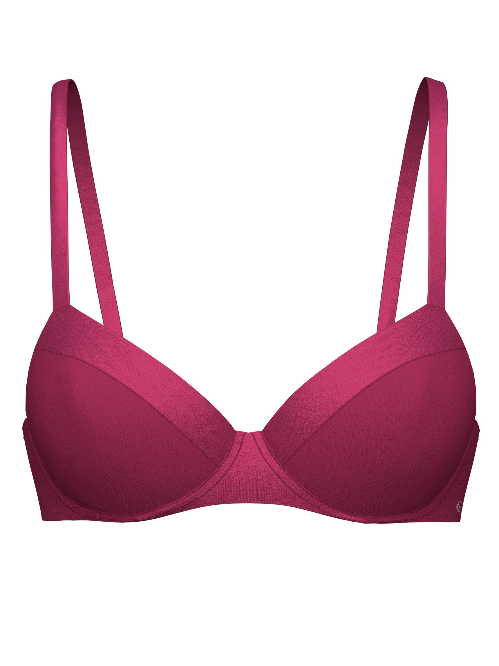 Damen - T-Shirt-BH mit Bügel aus Baumwolle in Rosa, Einfarbig aus Serie Cate von CALIDA