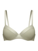 Women - Underwired T-shirt bra made of Cotton in Green, Unicoloured, from the Cate series by CALIDA