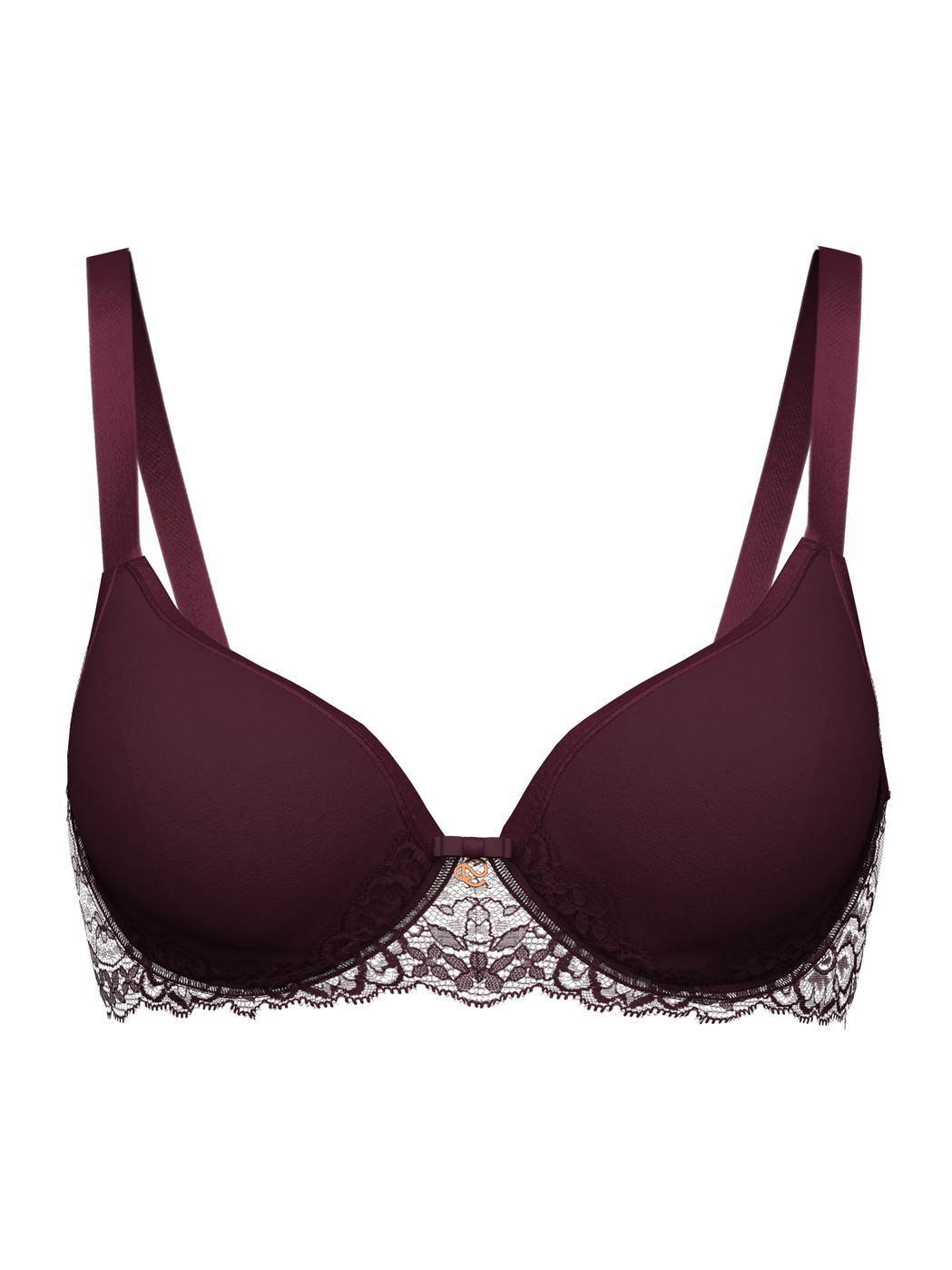 Women - Spacer bra with wires made of Polyamide in Red, Lace, from the Sensual Secrets series by CALIDA