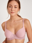 Women - Spacer bra with wires made of Polyamide in Purple, Lace, from the  series by CALIDA, Detail