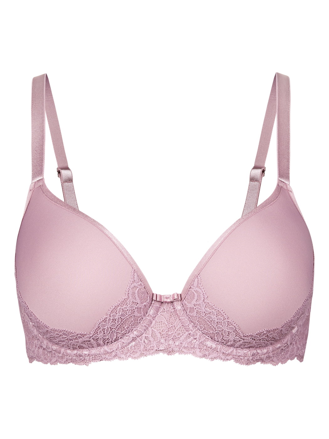 Women - Spacer bra with wires made of Polyamide in Purple, Lace, from the  series by CALIDA