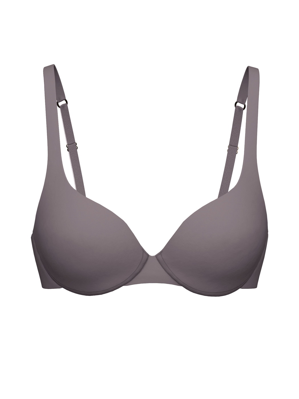 Women - underwired bra made of Polyamide in Brown, Unicoloured, from the Sleek Skin series by CALIDA