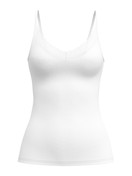 Femme - Débardeur à fines bretelles en Modal de couleur Blanc, Dentelle, de la série Etude Ajours de CALIDA