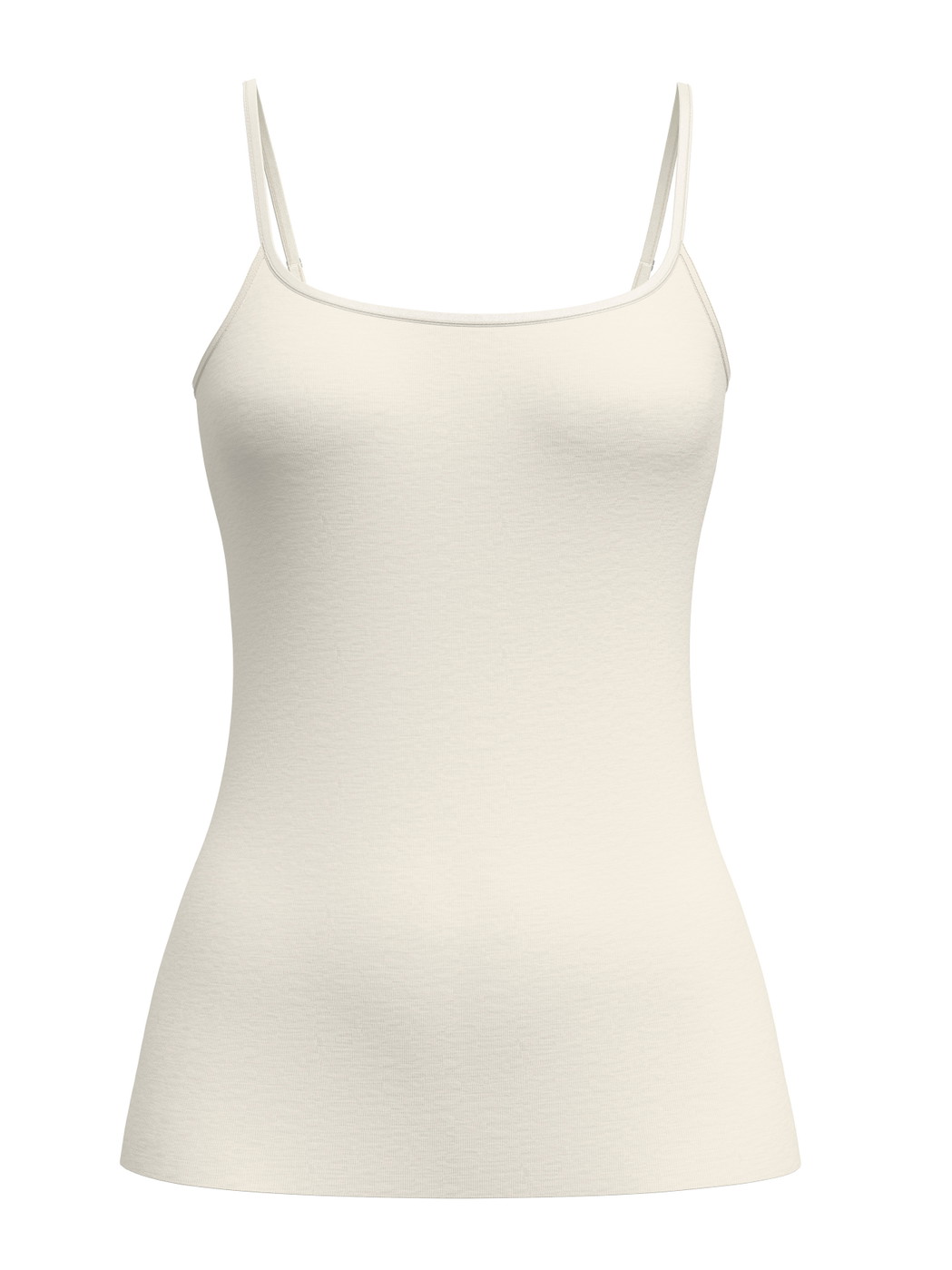 Damen - Spaghetti-Top aus Wolle-Seide aus Wolle in Beige, Einfarbig aus Serie True Confidence von CALIDA