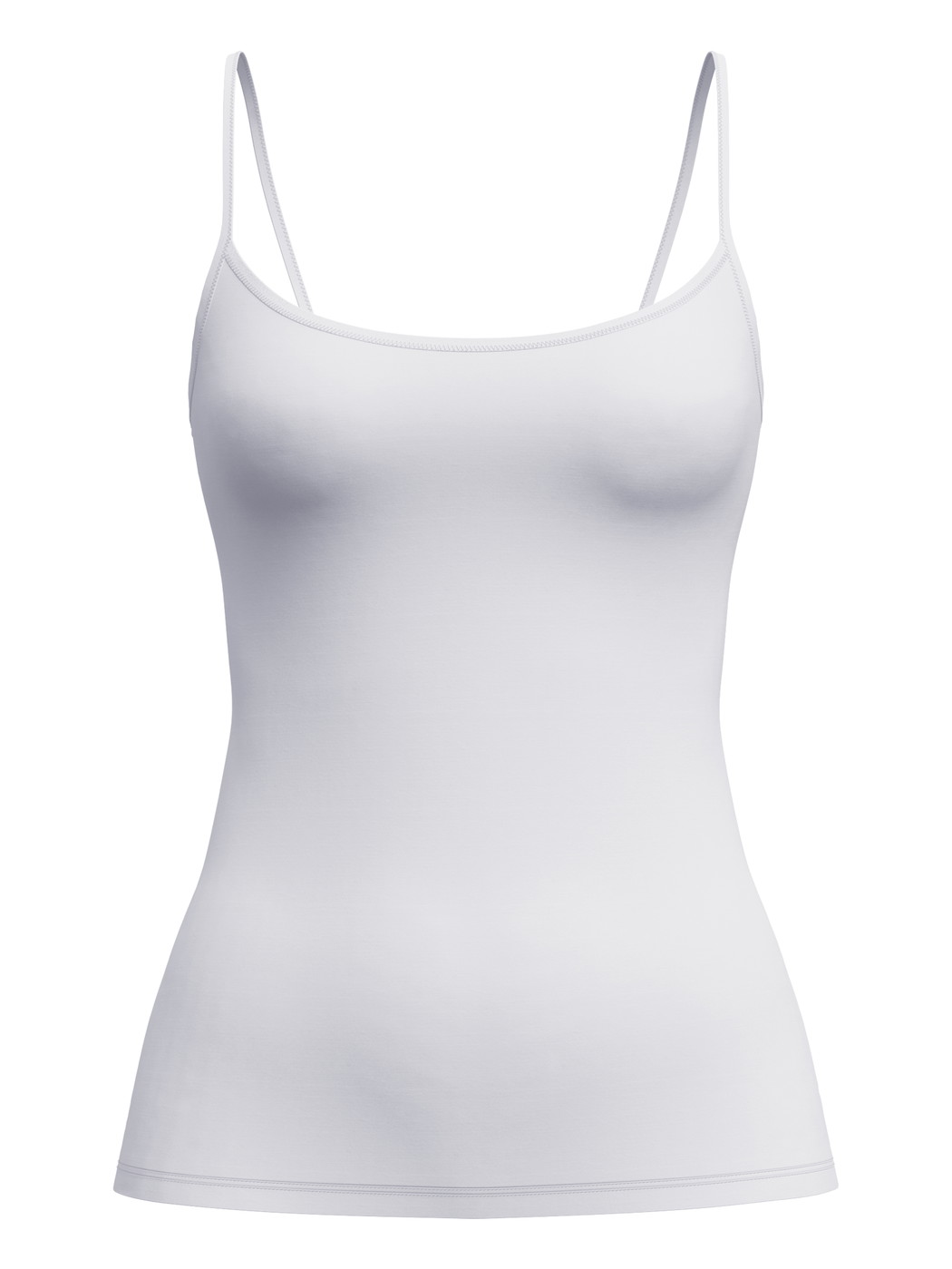 Women - Spaghetti top made of Polyamide in White, Unicoloured, from the Sleek Skin series by CALIDA