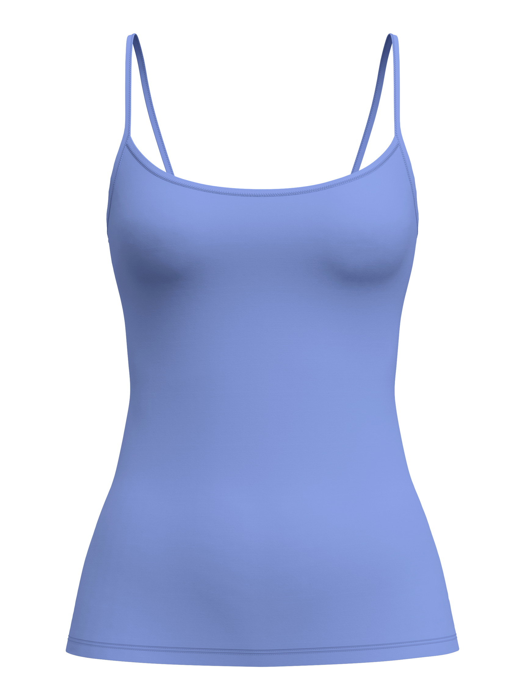 Women - Spaghetti top made of Polyamide in Blue, Unicoloured, from the Sleek Skin series by CALIDA