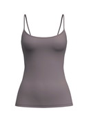 Women - Spaghetti top made of Polyamide in Brown, Unicoloured, from the Sleek Skin series by CALIDA