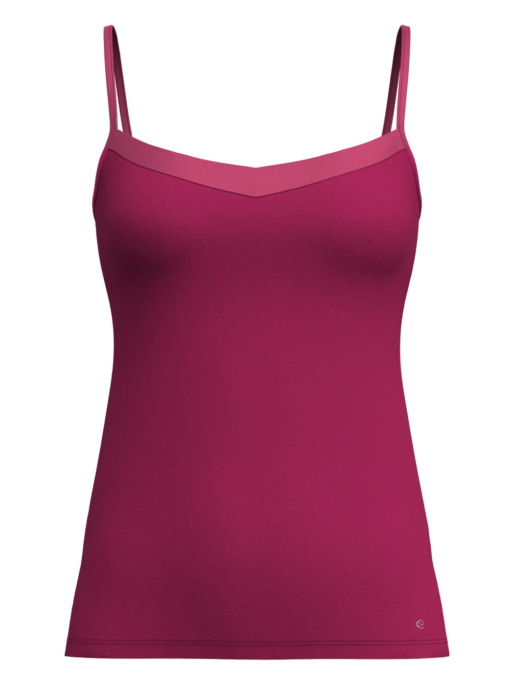 Donna - Top con spalline in Cotone di colore Rosa, Tinta unita, della serie Cate di CALIDA