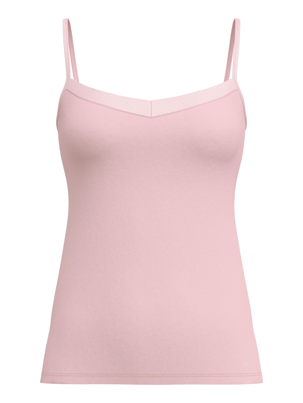 Damen - Spaghetti-Top aus Baumwolle in Rosa, Einfarbig aus Serie Cate von CALIDA
