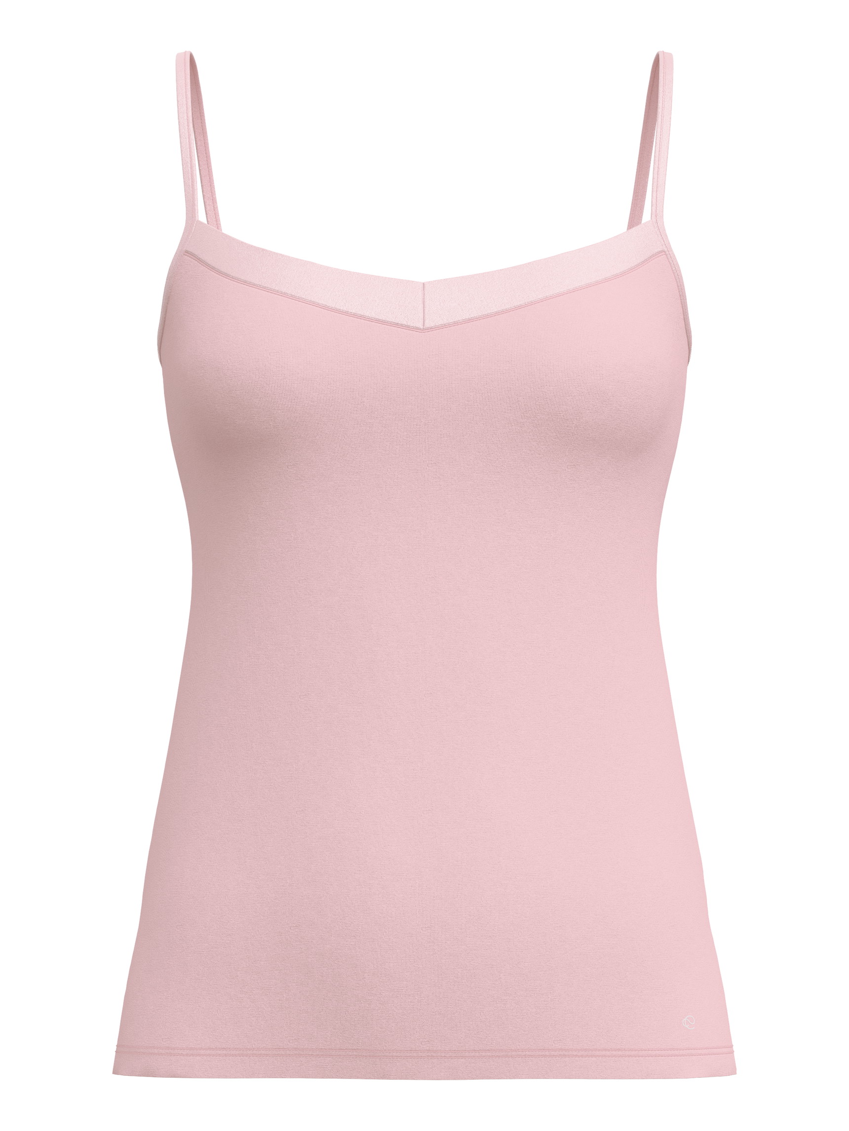 Women - Spaghetti top made of Cotton in Pink, Unicoloured, from the Cate series by CALIDA