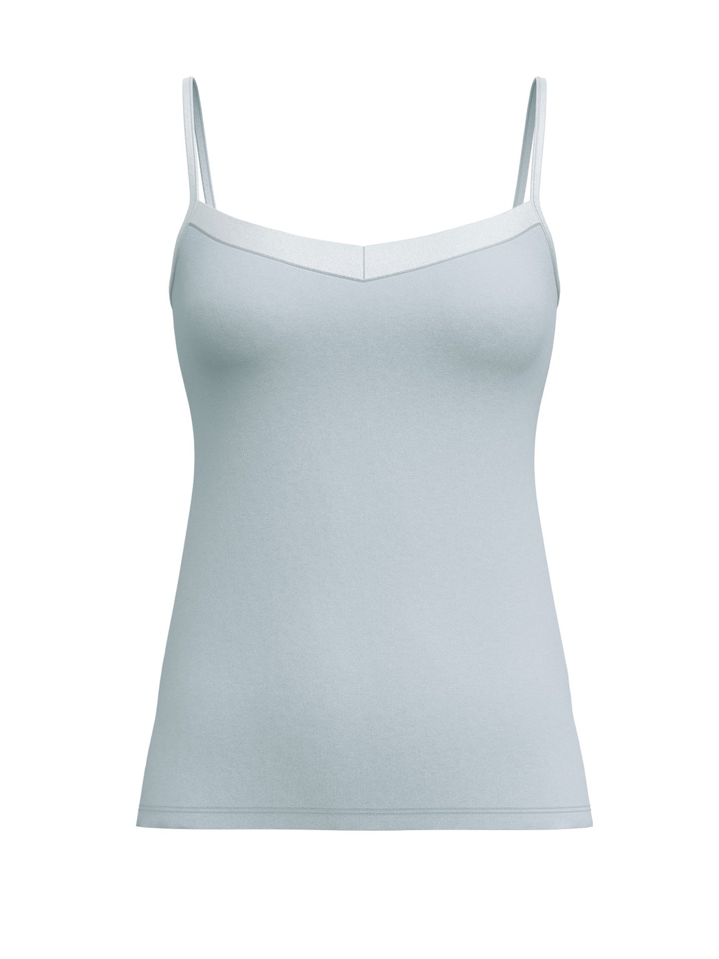 Donna - Top con spalline in Cotone di colore Blu, Tinta unita, della serie Cate di CALIDA