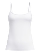 Donna - Top con spalline in Cotone di colore Bianco, Tinta unita, della serie Essential Cotton di CALIDA