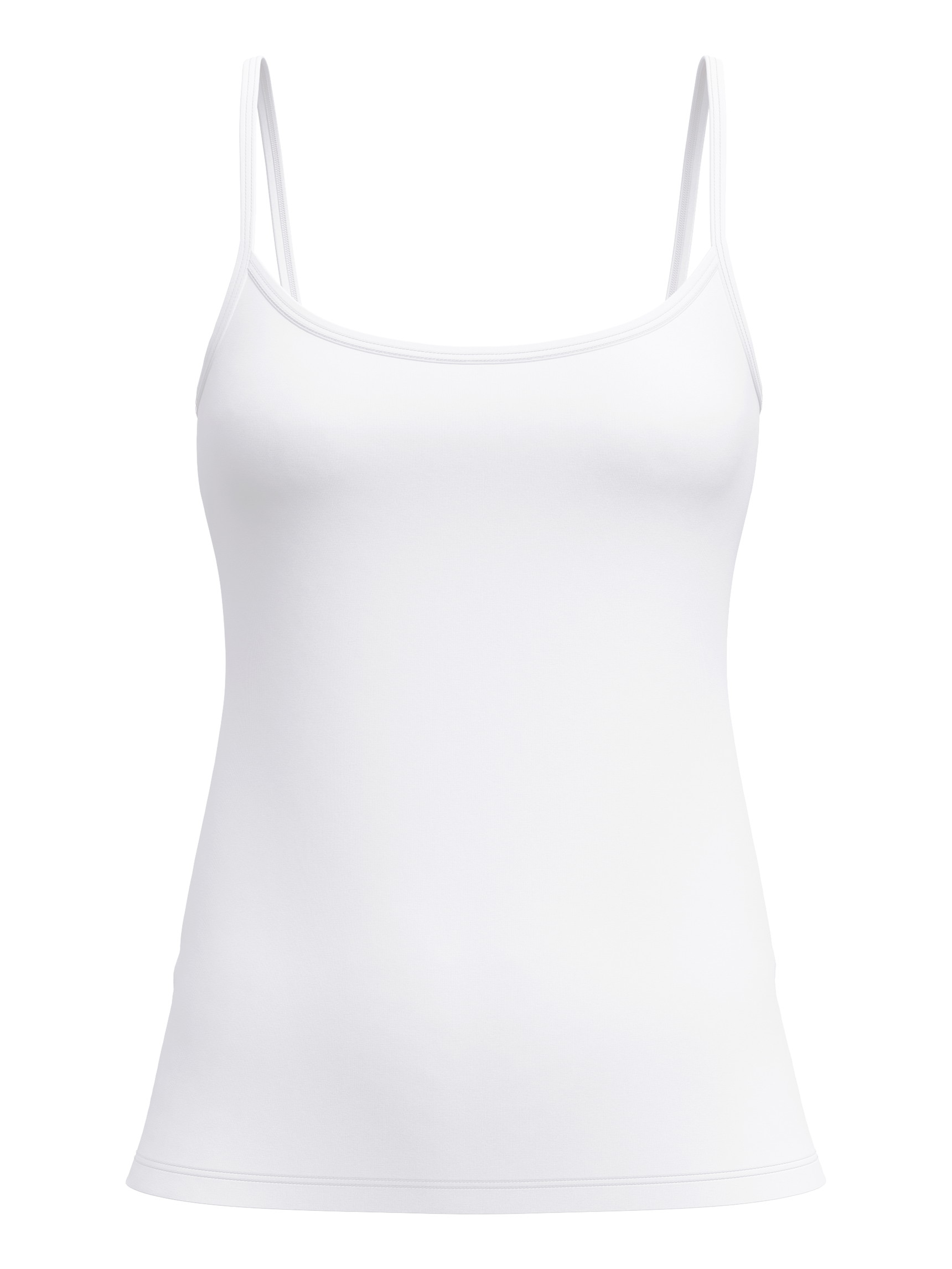 Women - Spaghetti top made of Cotton in White, Unicoloured, from the Essential Cotton series by CALIDA