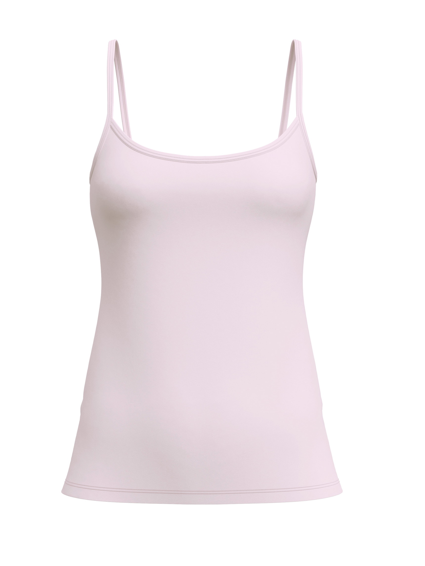 Damen - Spaghetti-Top aus Baumwolle in Rosa, Einfarbig aus Serie Essential Cotton von CALIDA