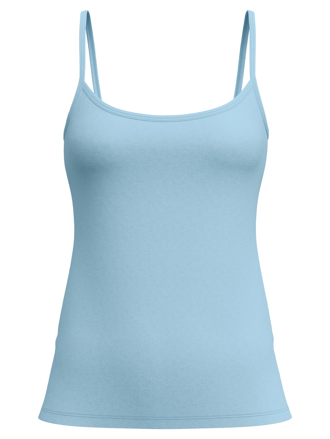 Femme - Top à fines bretelles en Coton de couleur Bleu, Unicolore, de la série Essential Cotton de CALIDA