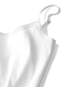 Women - Spaghetti top made of Cotton in White, Unicoloured, from the Natural Comfort series by CALIDA, White background