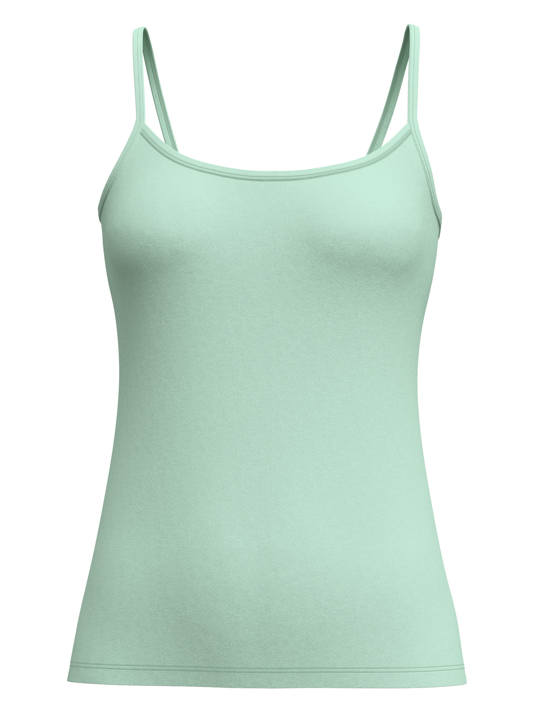 Women - Spaghetti top made of Cotton in Turquoise, Unicoloured, from the Natural Comfort series by CALIDA