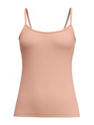 Donna - Top con spalline in Cotone di colore Marrone, Tinta unita, della serie Natural Comfort di CALIDA
