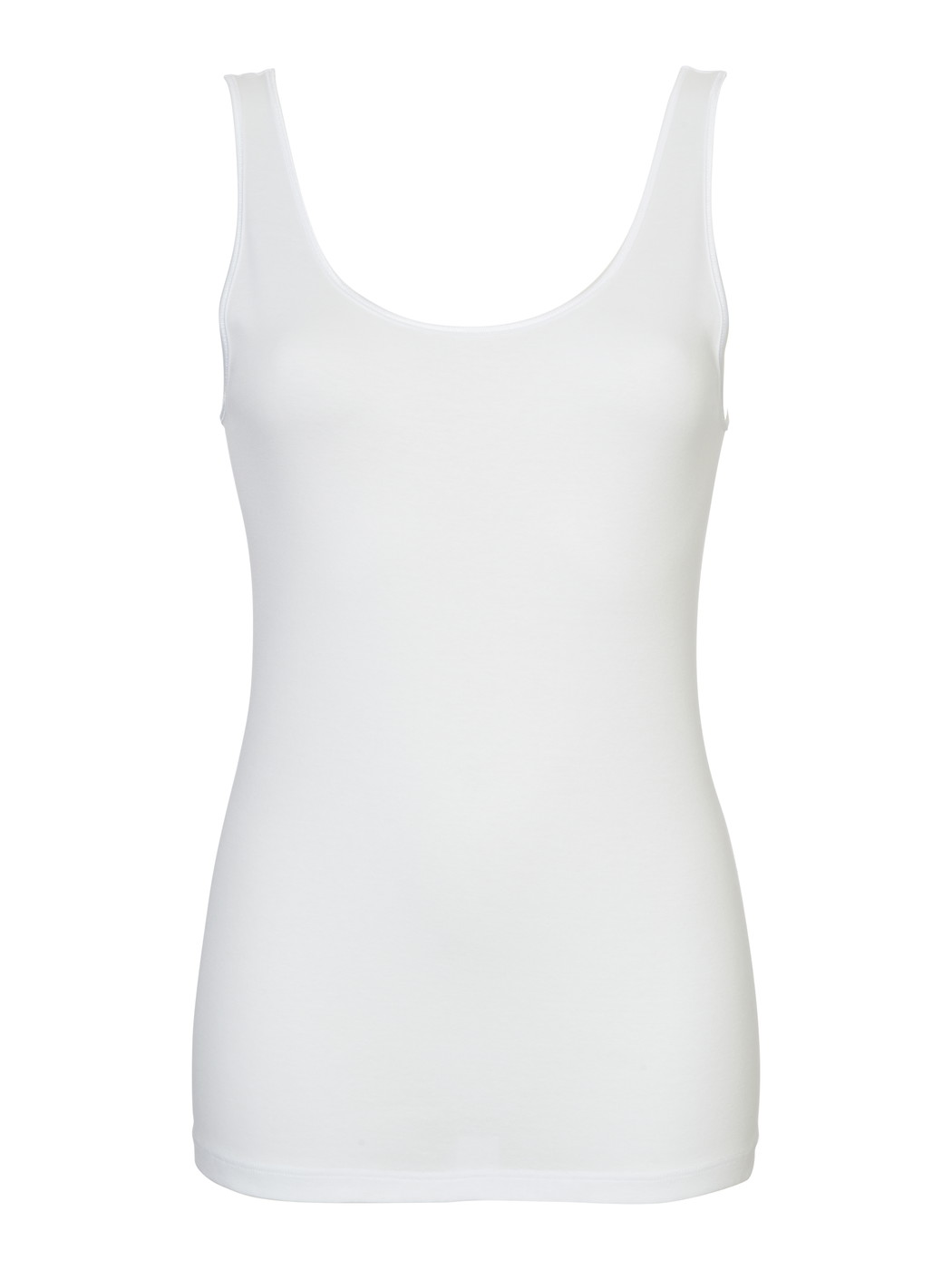 Women - Tank top made of 100% Cotton in White, Unicoloured, from the Light series by CALIDA
