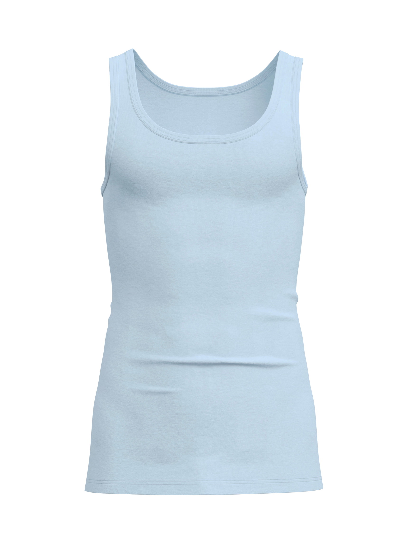 Herren - Tank-Top aus 100% Baumwolle in Blau, Einfarbig aus Serie Twisted Cotton von CALIDA
