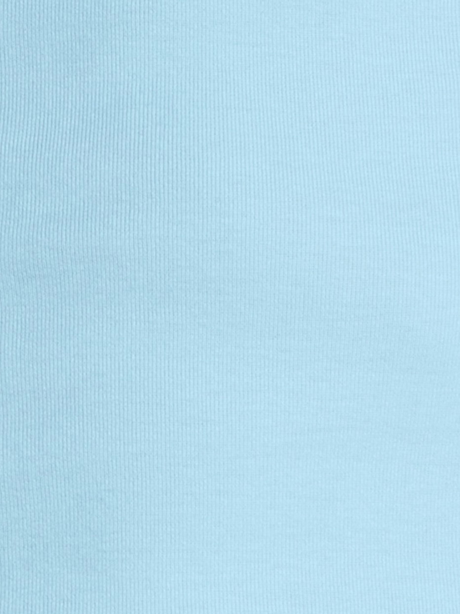 Herren-Model trägt Tank-Top aus 100% Baumwolle in Blau, Einfarbig aus Serie Twisted Cotton von CALIDA, Detail