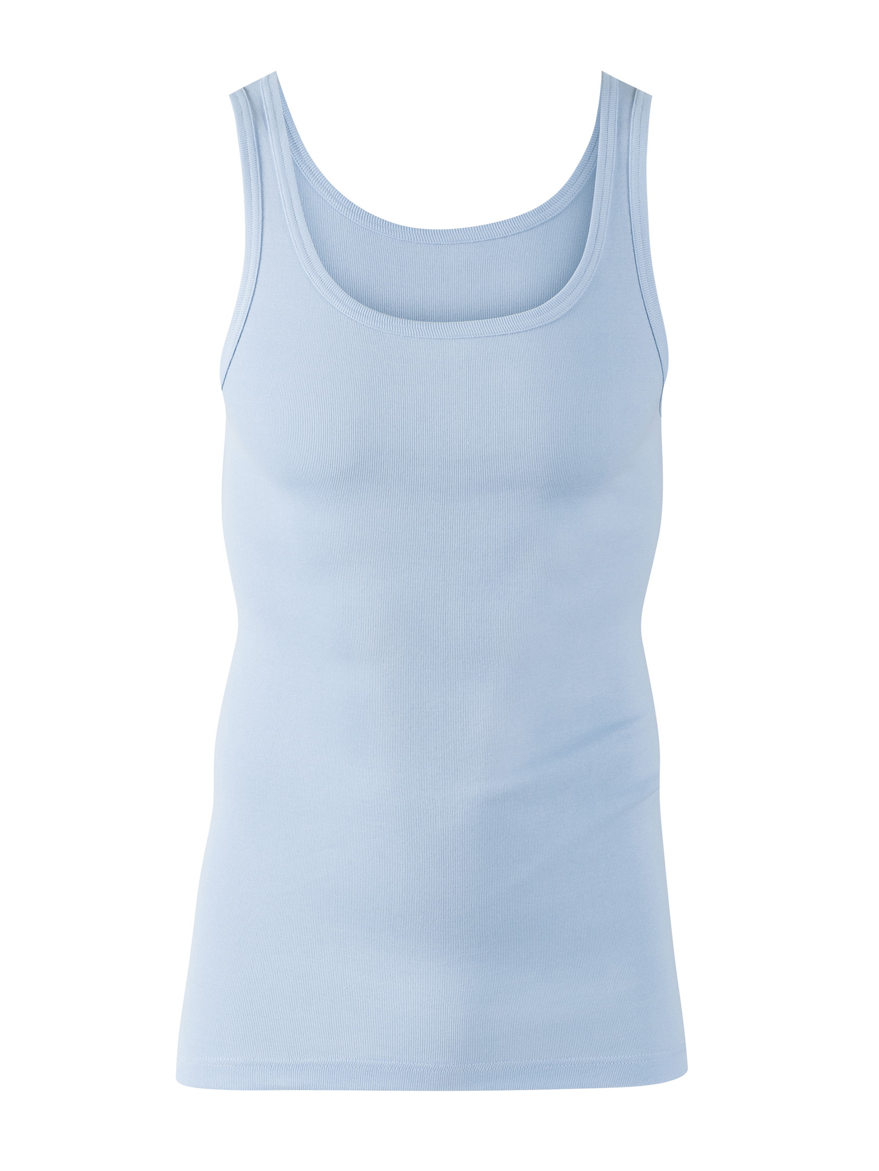Herren - Tank-Top aus 100% Baumwolle in Blau, Einfarbig aus Serie Twisted Cotton von CALIDA