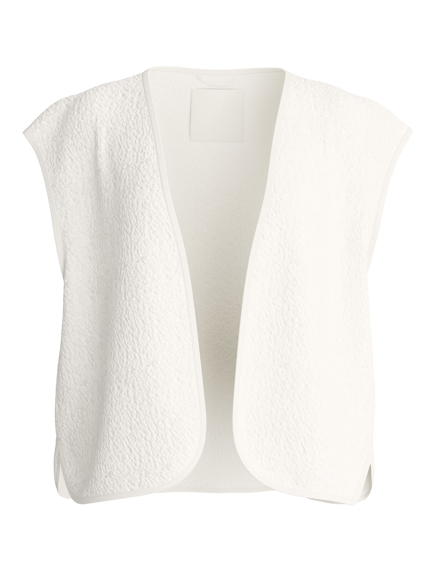 Damen - Plüsch-Weste aus Baumwolle in Beige, Einfarbig aus Serie Alpine LW von CALIDA