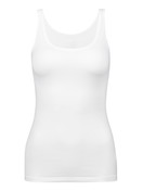 Femme - Débardeur en Coton de couleur Blanc, Unicolore, de la série Natural Comfort de CALIDA