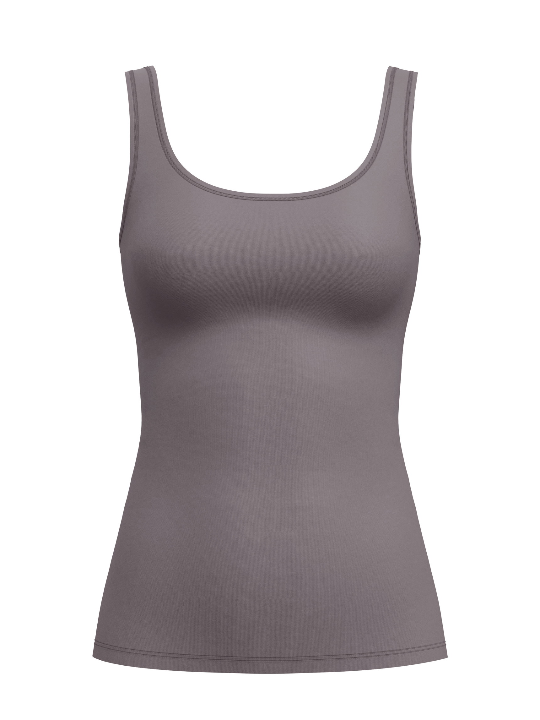 Femme - Débardeur en Coton de couleur Marron, Unicolore, de la série Natural Comfort de CALIDA