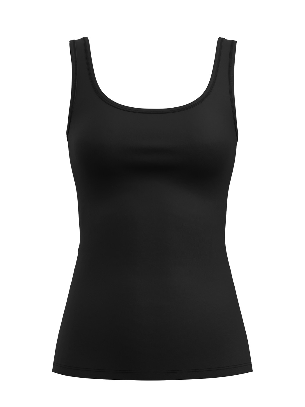 Women - Tank top made of Cotton in Black, Unicoloured, from the Natural Comfort series by CALIDA