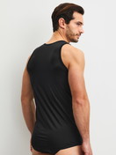 Men model is wearing  made of Polyamide in Black, Unicoloured from the Micro Stretch series by CALIDA, Back view
