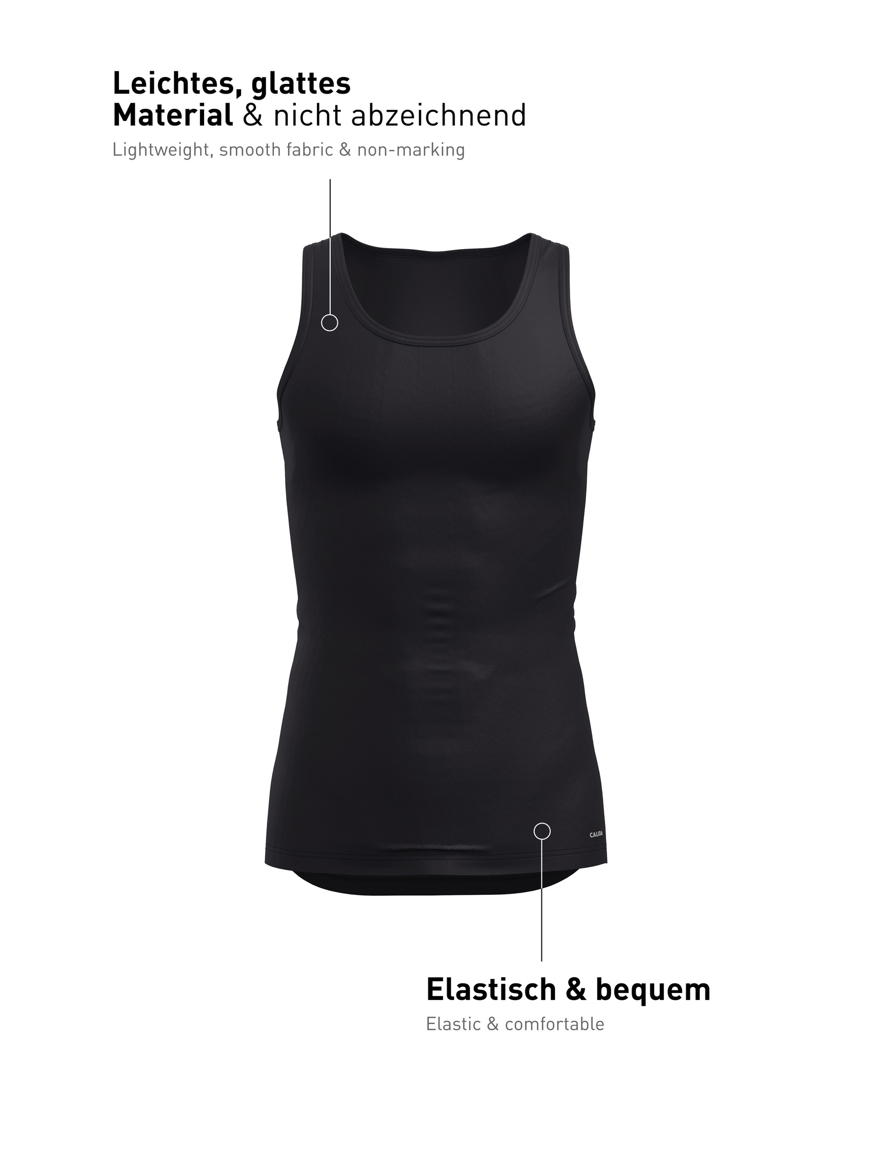 Homme -  en Polyamide de couleur Noir, Unicolore, de la série Micro Stretch de CALIDA