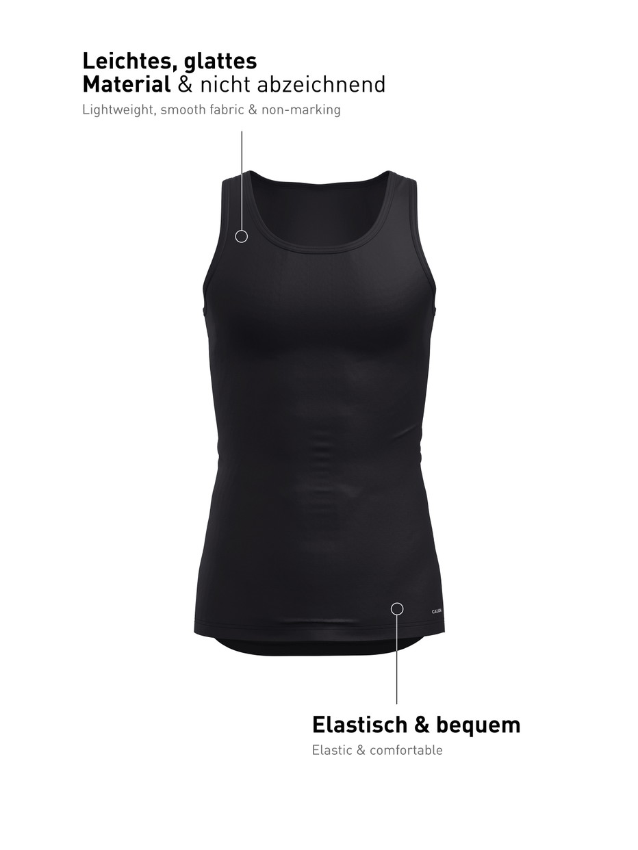 Men -  made of Polyamide in Black, Unicoloured, from the Micro Stretch series by CALIDA