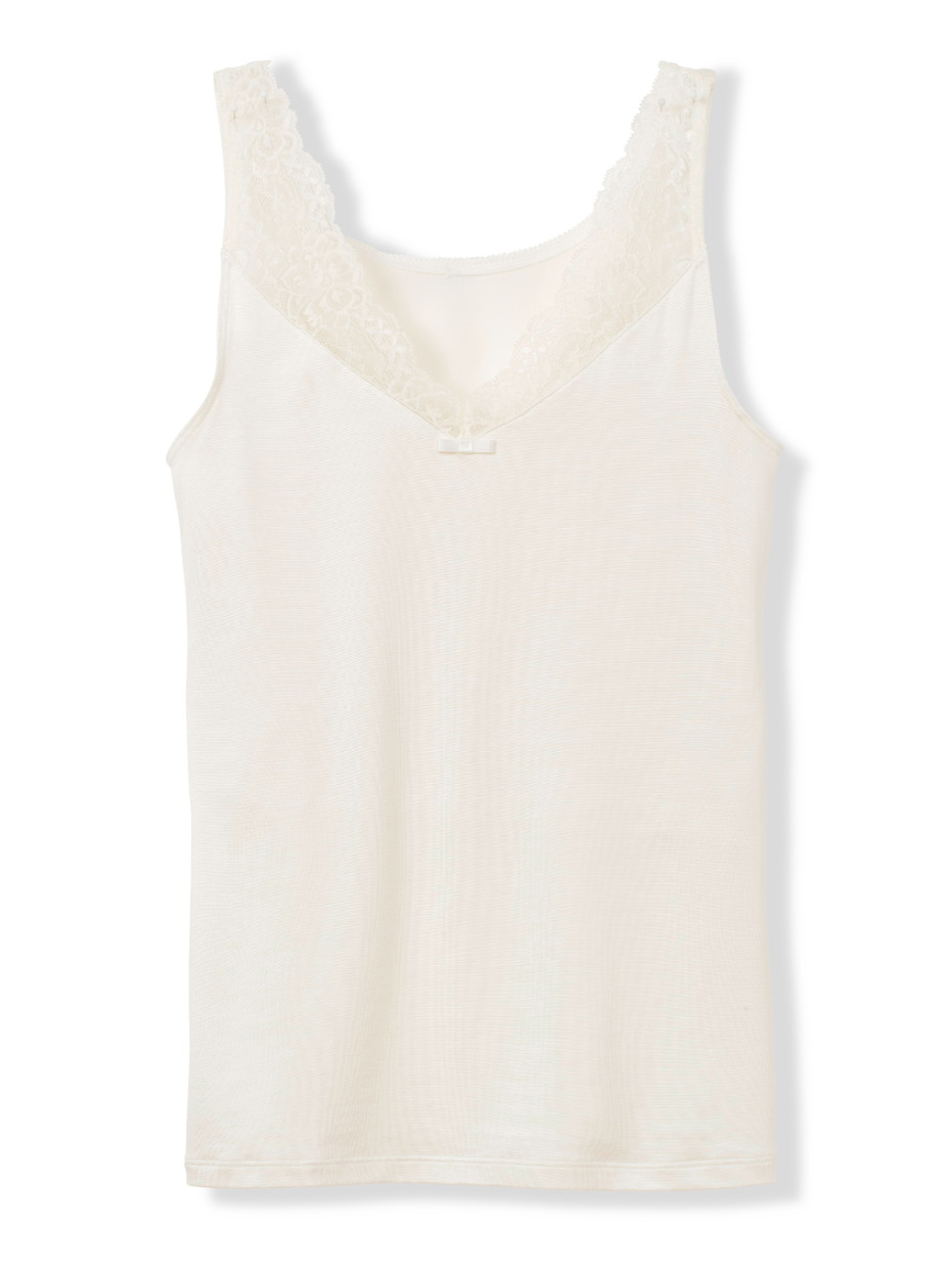 Women - Tank top made of Viscose in Beige, Lace, from the Sensual Secrets series by CALIDA